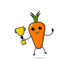 the carrot character who wins the trophy