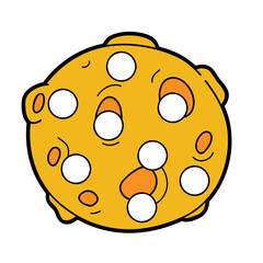 Vector digital educational game with cartoon character for toddlers:  patches or dot marker pages