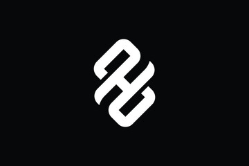 Creative Innovative Initial ZH logo and HZ logo. HZ Letter Minimal luxury Monogram. ZH Professional initial design. Premium Business typeface. Alphabet symbol and sign.