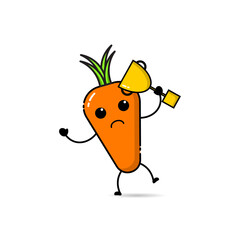the carrot character who wins the trophy