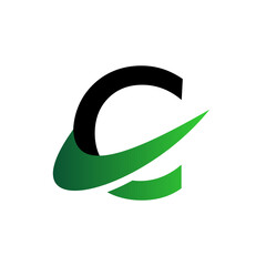 Illustration Vector Graphic of C Letter With Aerial Concept. Perfect to use for Technology Company