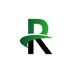 Fototapeta premium Illustration Vector Graphic of R Letter With Aerial Concept. Perfect to use for Technology Company