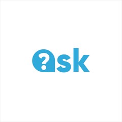 question ask mark letter logo design