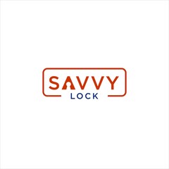 Modern and Minimalist Savvy Keyhole and Padlock Logo Design for Technology and Security Branding