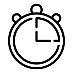 Product time delivery icon. Outline Product time delivery vector icon for web design isolated on white background