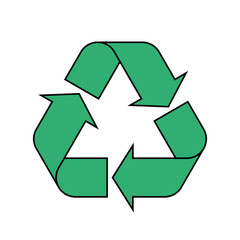 Obraz premium Simple flat Universal Recycling Symbol