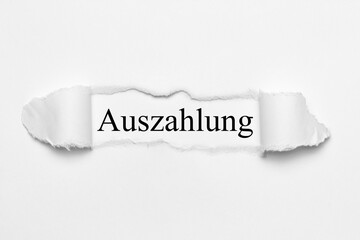 Auszahlung