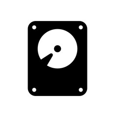 HDD ( hard disk ) vector icon illustration