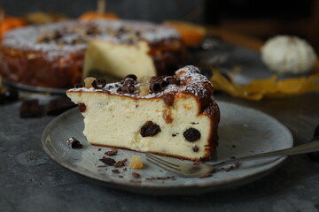 Original Viennese cheesecake with raisins