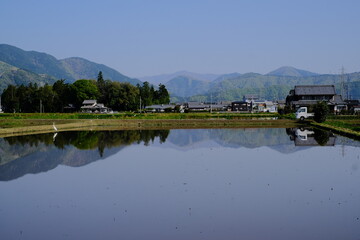 landscape of Japanese countryside