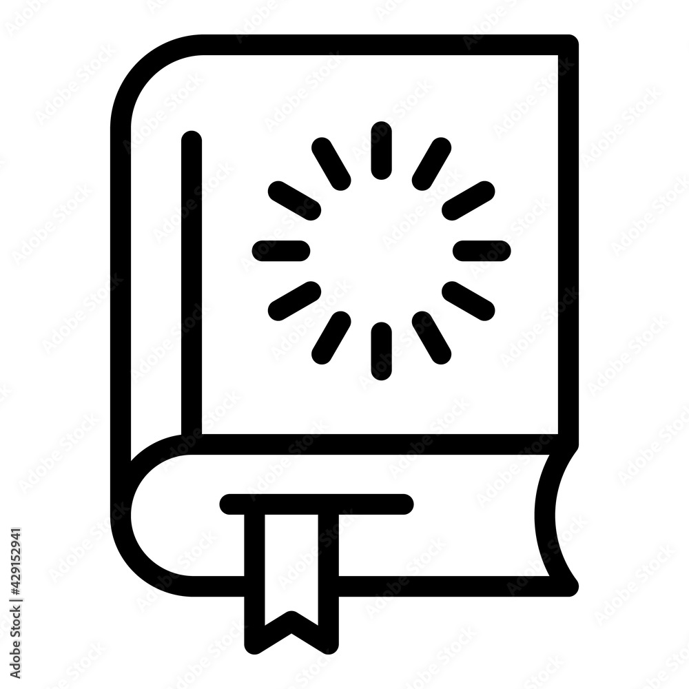 Poster loading book icon. outline loading book vector icon for web design isolated on white background