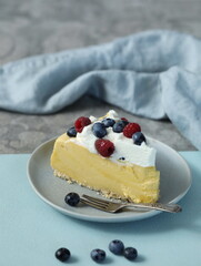 Unbaked mango lassi cheesecake  © Joanna Grabowska