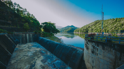 Lake in the middle of the valley
