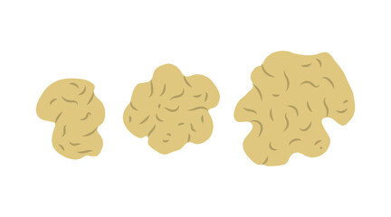 Vector flat illustration of stones.