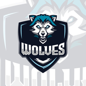 Modern Illustration Vector wolves logo