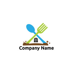 home food logo vector concept, icon, element, and template for business