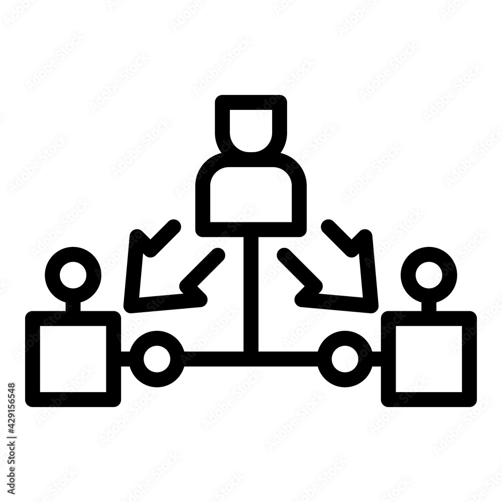 Poster blockchain infrastructure icon. outline blockchain infrastructure vector icon for web design isolate