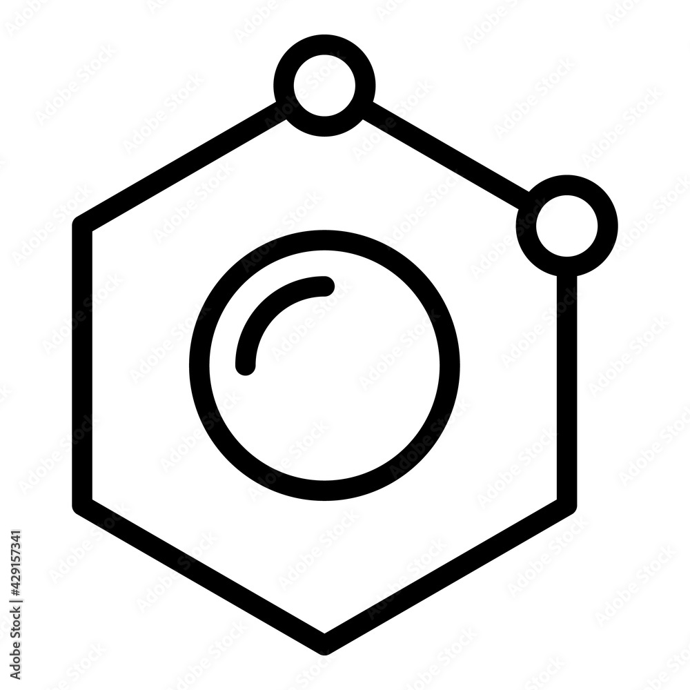 Poster block chain icon. outline block chain vector icon for web design isolated on white background