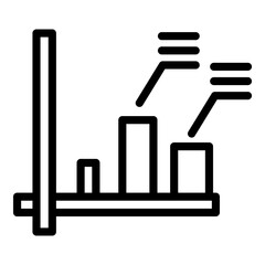 Electronic money bitcoin icon. Outline Electronic money bitcoin vector icon for web design isolated on white background