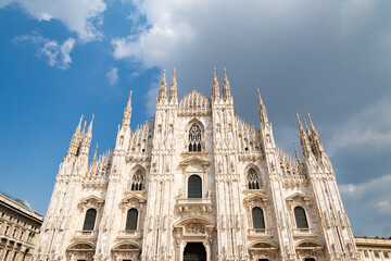 Fototapeta premium The famous Cathedral of Milan, Italy (also known as 