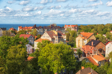 Obraz premium View of the city of Zelenogradsk, Kaliningrad region, Russia