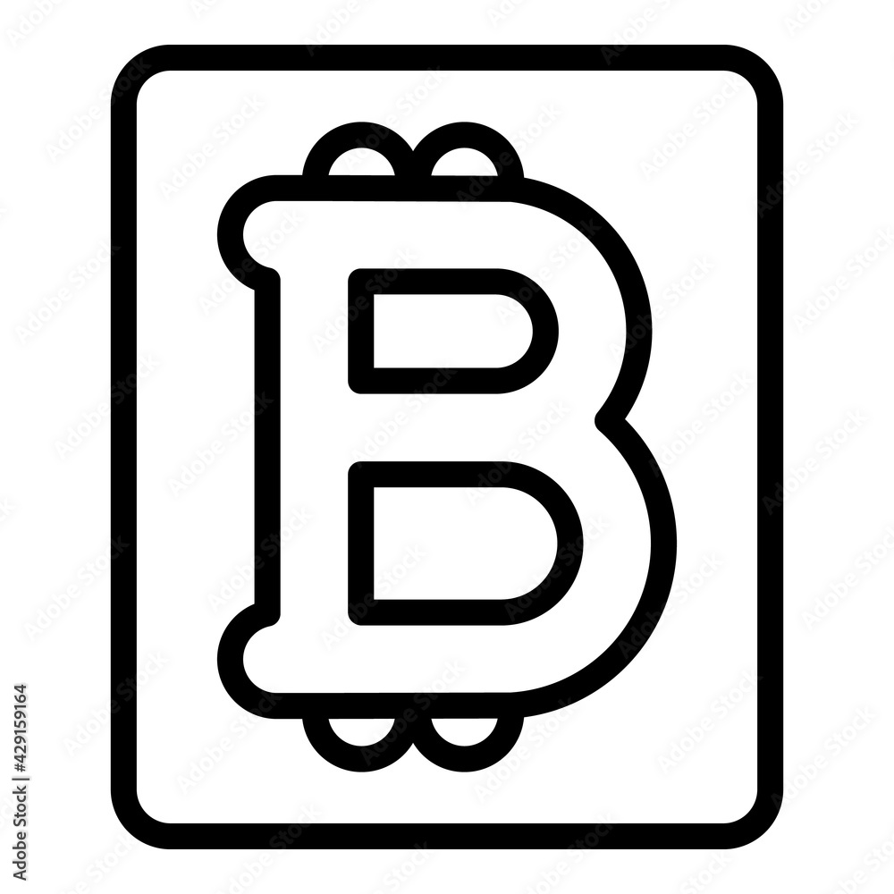 Poster bitcoin payment icon. outline bitcoin payment vector icon for web design isolated on white backgroun