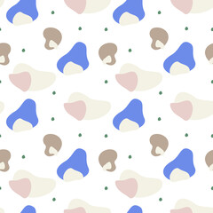 Abstract seamless pattern in flat style, baby shower pattern 