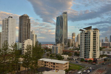 Skyscrapers, modern office building in Australia