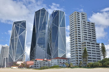 Skyscrapers, modern office building in Australia