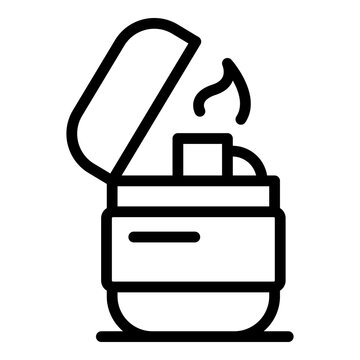 recommend clip art: Lighter flame icon. Outline Lighter flame vector icon for web design isolated on white background