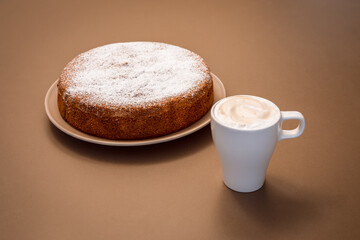 Ancient Roman cake made from almonds and dry bread (Antica torta alle mandorle e pane)
