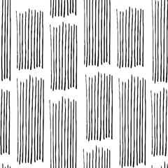 abstract stripped shapes black and white seamless pattern, endless repeatable texture