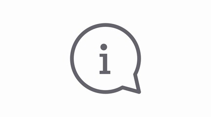 Info Icon. Vector isolated illustration. Information icon or sign