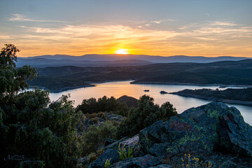 Atardecer en el Embalse de El Atazar