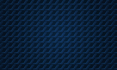 Dark textured navy blue 3d background. Dark metal texture steel three-dimensional backdrop. Navy blue mosaic banner. Web design template vector illustration EPS 10.