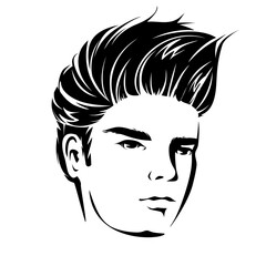 Portrait of a guy isolated on white background