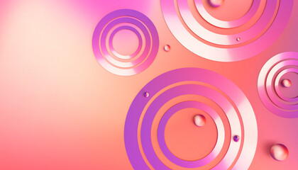 Abstract colorful pink purple wallpaper 3D illustration