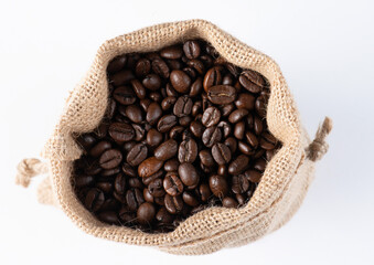 coffee beans in a bag