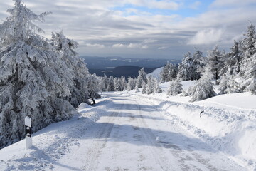 Harzer Brocken im Winter