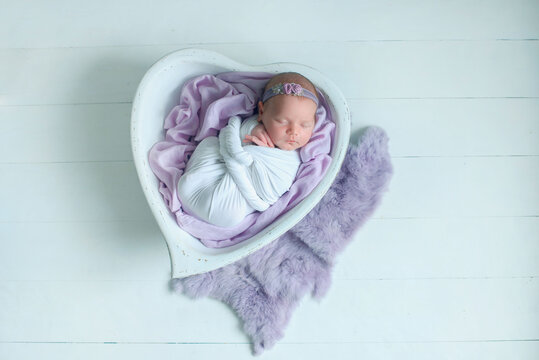 first photo session. newborn child. 
