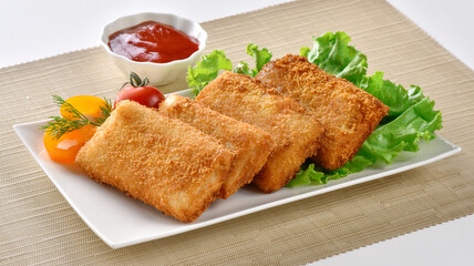 Box Patties, Delicious Sandwiches Coated with Bread Crumb