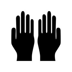 illustration of a hand praying or asking. Islamic icons can be used for the month of Ramadan, Eid and Eid Al-Adha. for logo, website and poster designs. vector