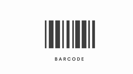 Barcode Icon. Vector isolated illustration of a barcode