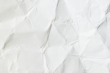 white crumpled paper