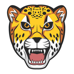 Cheetach , Wild Animal From Savana Africa - Vector Illustration