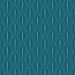 geometric pattern with geometric shapes, rhombus, triangles. That square design has the ability to be repeated without visible seams. Seamless background. Aqua colors