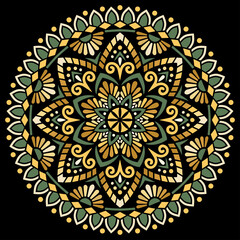 Mandala pattern color Stencil doodles sketch good mood Good for creative and greeting cards, posters, flyers, banners and covers - 429176570