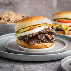 Jerk Chicken Boneless Burger