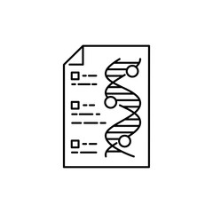 Genetics color line icon. Pictogram for web page, mobile app