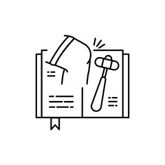 Reflexology color line icon. Pictogram for web page, mobile app